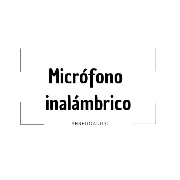 Microfono Inalambrico