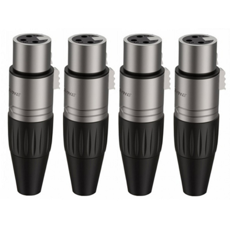 4 Conectores XLR hembra RX3FP-NT-1