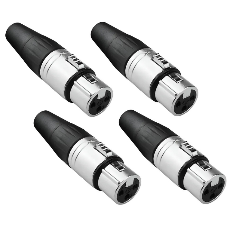 4 Conectores XLR hembra RX3FP-NT