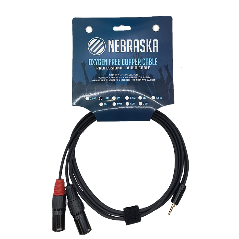 Cable Mini TRS A 2 XLR macho SXX018