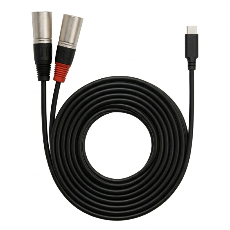 Cable USB-C a 2 XLR Macho TCD-XL