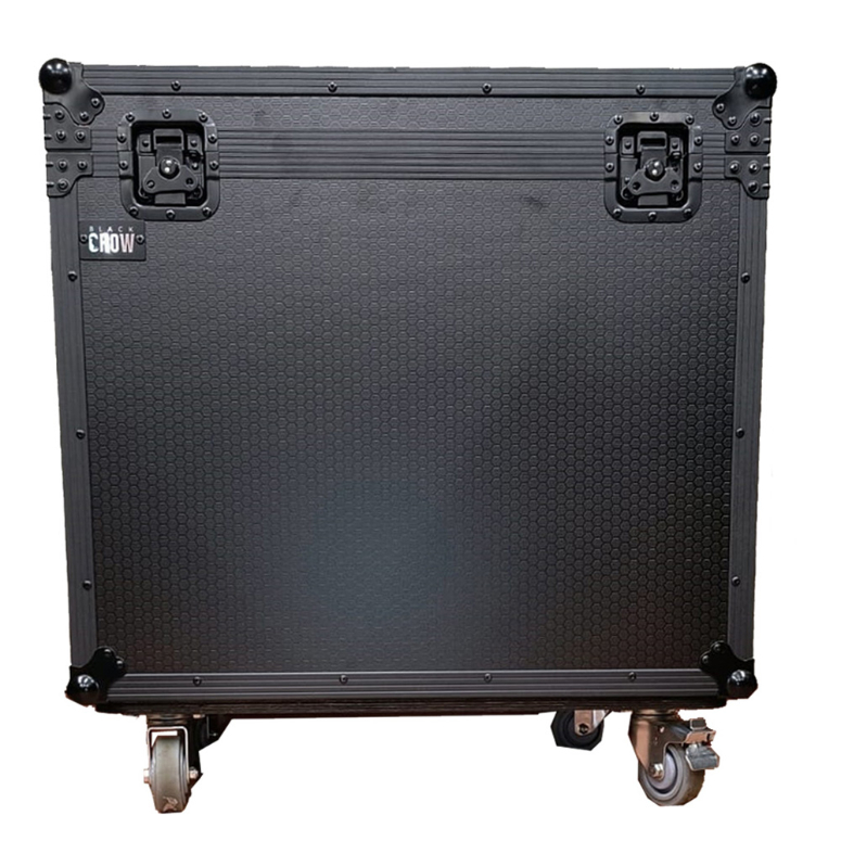 Case Baul De Madera con ruedas de alto trafico 