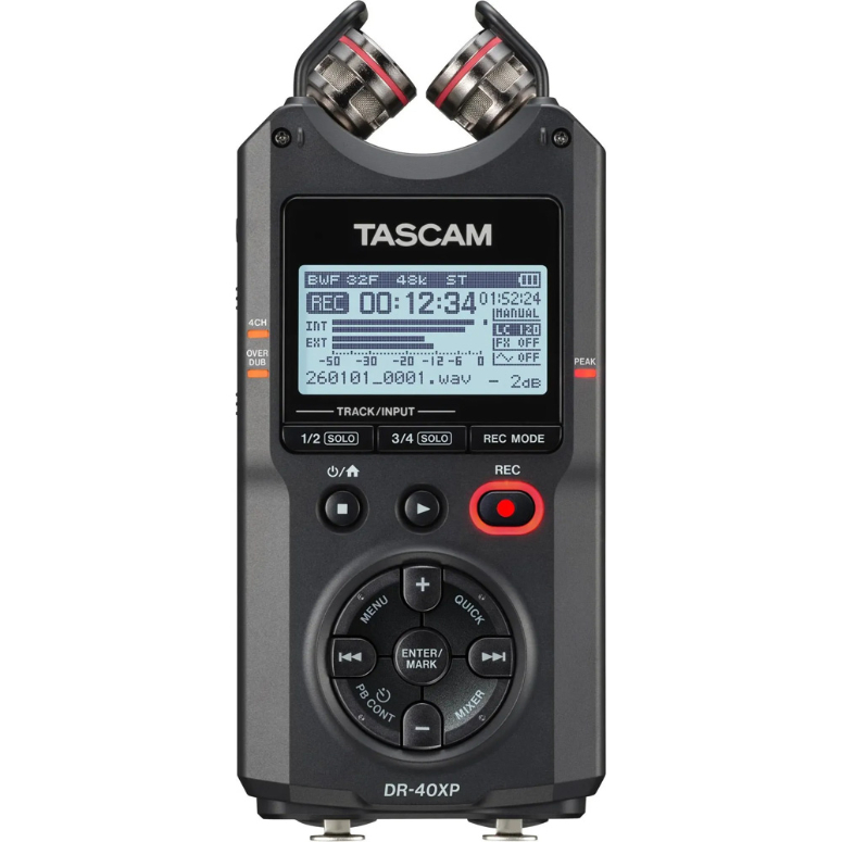 Grabador Portatil profesional de 4 pistas DR-40XP