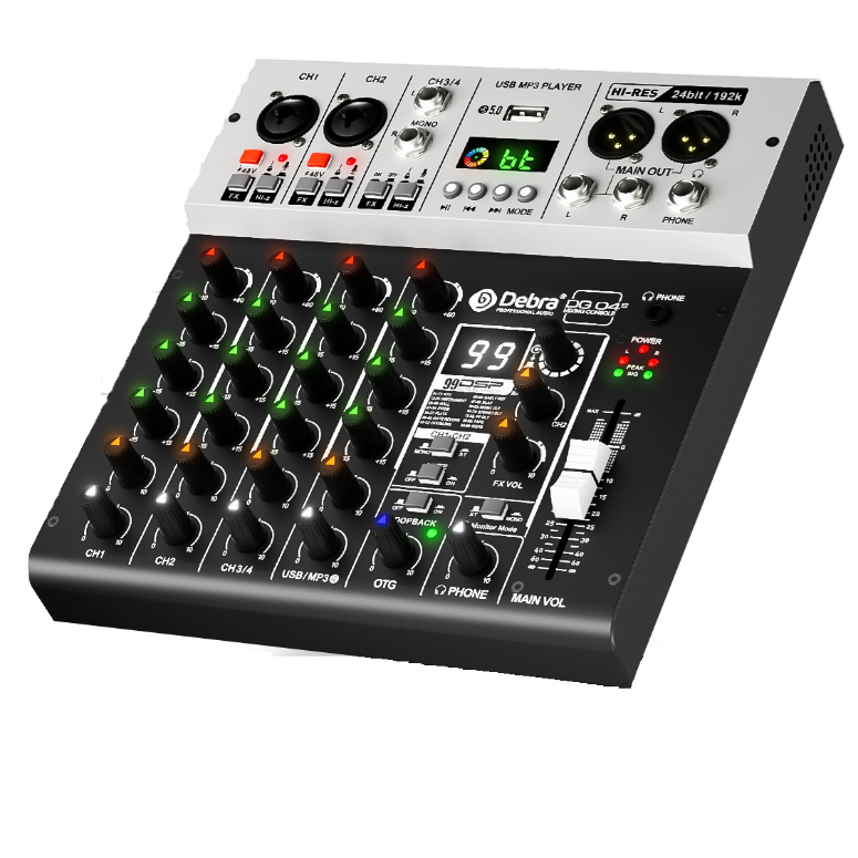 Consola de audio con tarjeta de sonido DG04s-1