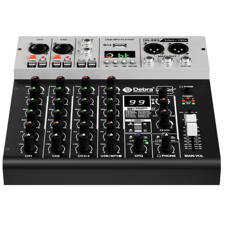 Consola de audio con tarjeta de sonido DG04s-3