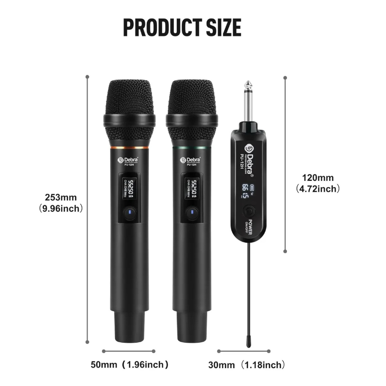Microfonos inalambricos portatiles PU-12H-2