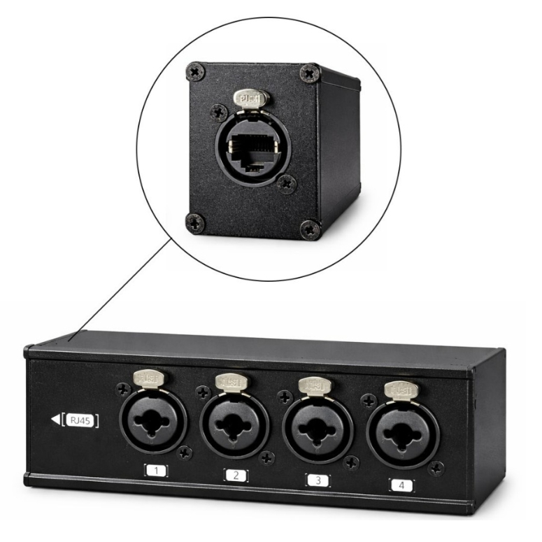 Caja Distribuidor RJ45-XLR RJ4CO-1
