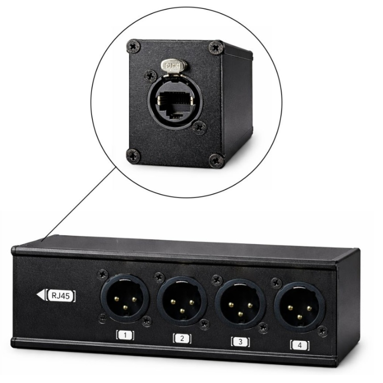 Caja Distribuidor RJ45-XLR RJ4XM-1